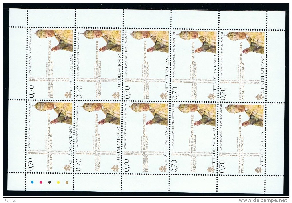 2014 - VATICAN - VATICANO - VATIKAN - D01 - MNH SET OF 10 STAMPS  ** - Nuovi