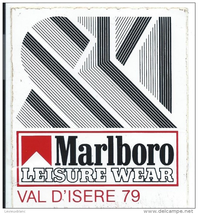 Cigarettes/Marlboro/SKI/Val D'Isére/ Leisure Wear/ 1979         ACOL62 - Adesivi