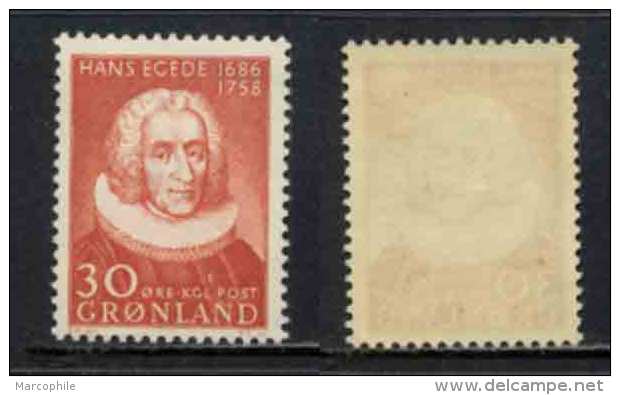 DANEMARK - GROENLAND - GREENLAND / 1958  TIMBRE POSTE # 32 ** / COTE 15.00 EUROS  (ref T1176) - Unused Stamps