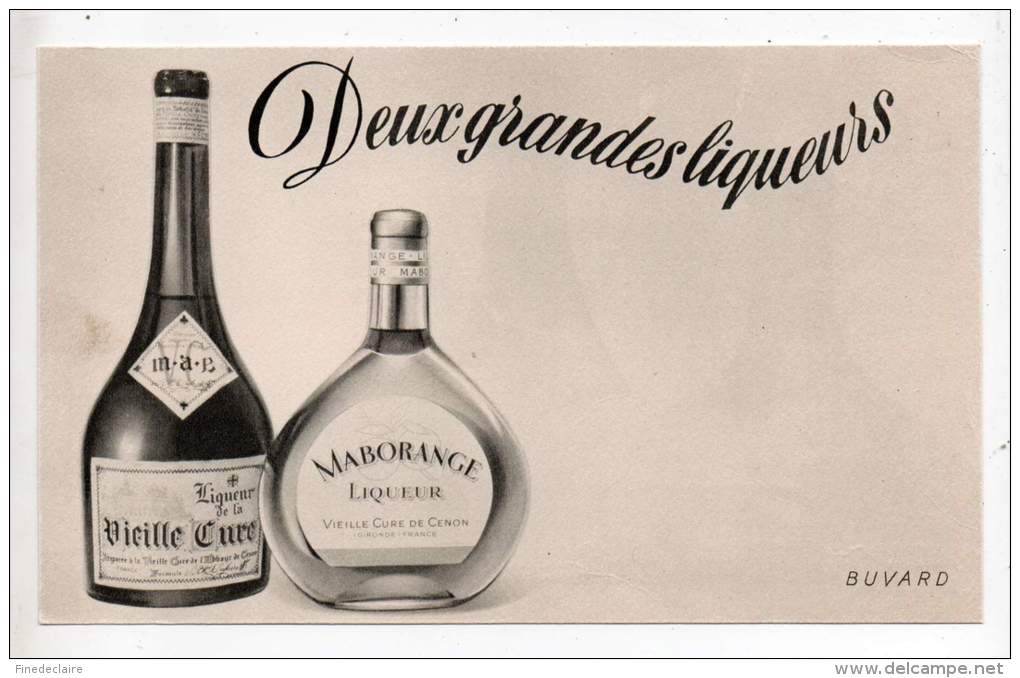 Buvard - Deux Grandes Liqueurs - Maborange - Vieille Cure - Drank & Bier