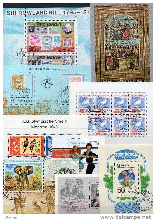 Stockholmia Blocks-Puzzle ST Aus 9 Gebieten Block/KB O 40€ Bloque Hojita Fauna M/s Art Blocs Philatelic Sheets Bf Topics - Blocs-feuillets