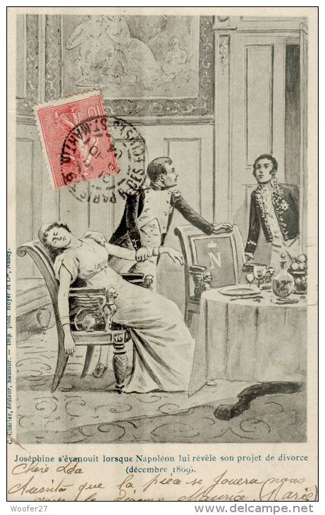 CPA ILLUSTRATEUR , éditeur CHARIER , Napoléon Et Joséphine - 1900-1949