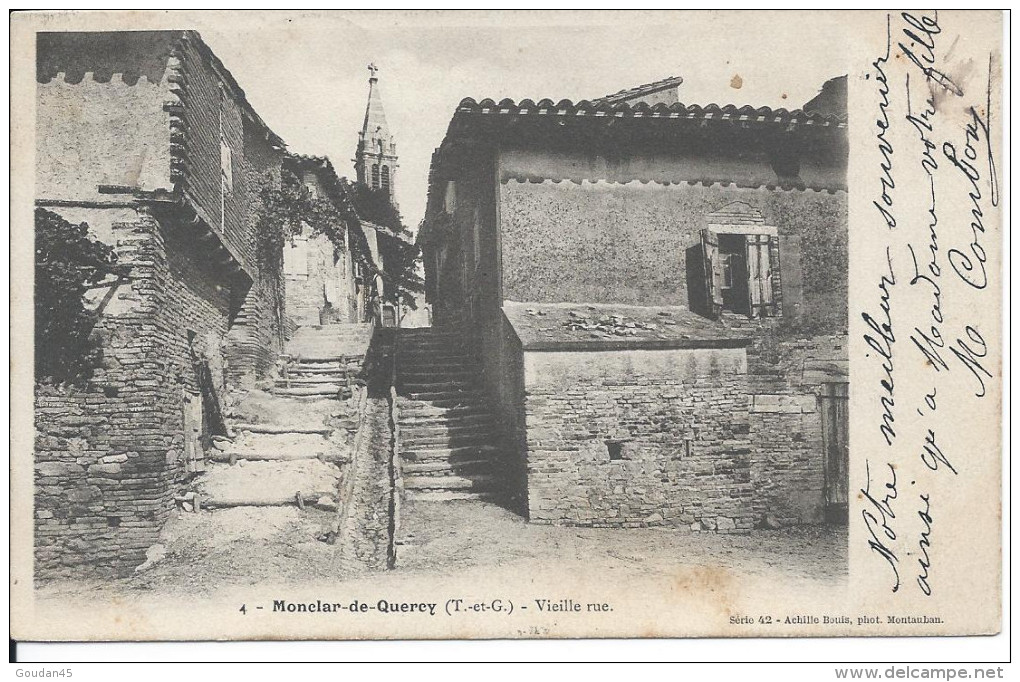 Monclar-de-Quercy (T.-et-G.) - Vieille Rue. - Montclar De Quercy