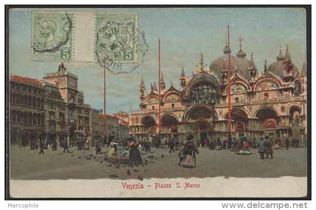 MONACO / 1910 # 22 PAIRE AVEC PONT SUR CPA OB. FRANCAISE (ref 5852) - Briefe U. Dokumente