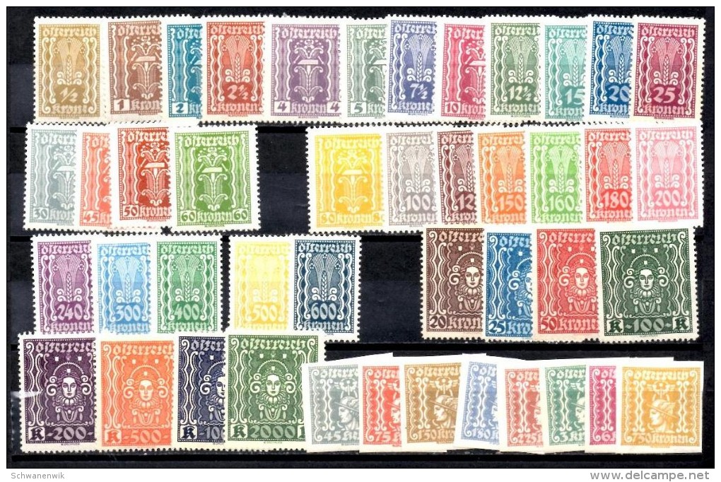 Österreich, Lot Aus MiNr  360 - 416, * MH, Teils Etwas Gehaftet - Collections