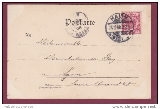 ALLEMAGNE - 071014 - Gruss Aus HAMM In Westfalen - Total-Ansicht, Friedrichsplatz &amp; Südstrafse. 1898 - Hamm