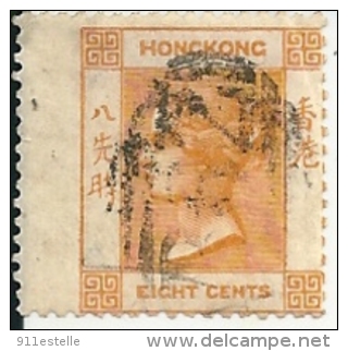 Timbre  , Hong Kong -  EICHT  CENTS - Honduras Británica (...-1970)