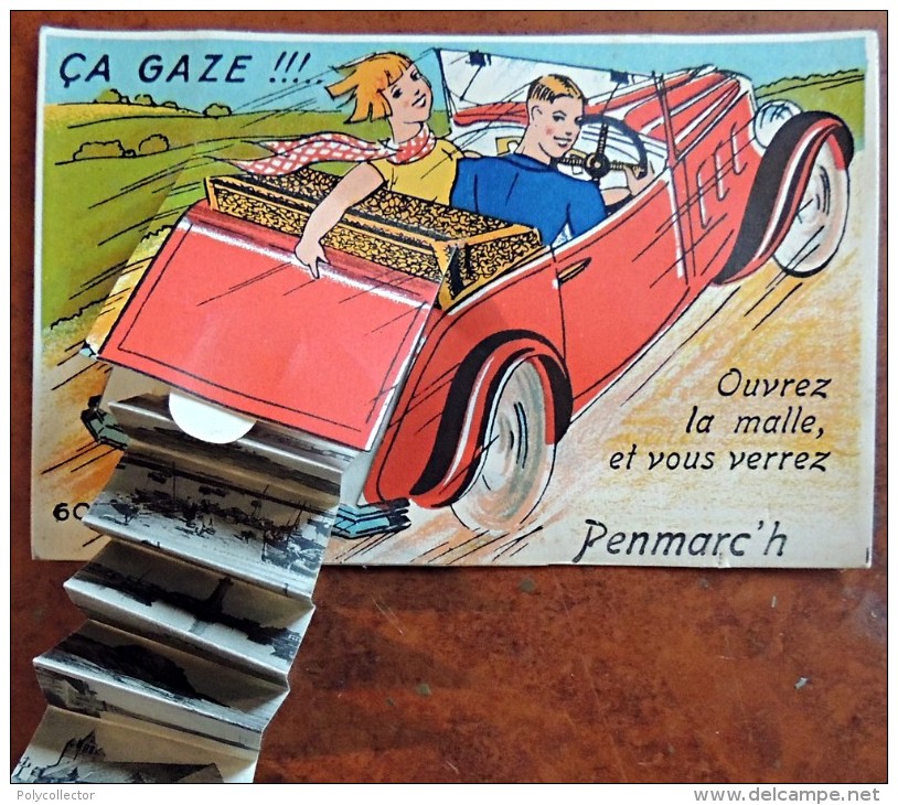 CP Dépliante N° 60 Cabriolet Anglais " ça Gaze " Bretagne - 29 Finistère - Penmarch - A Systèmes