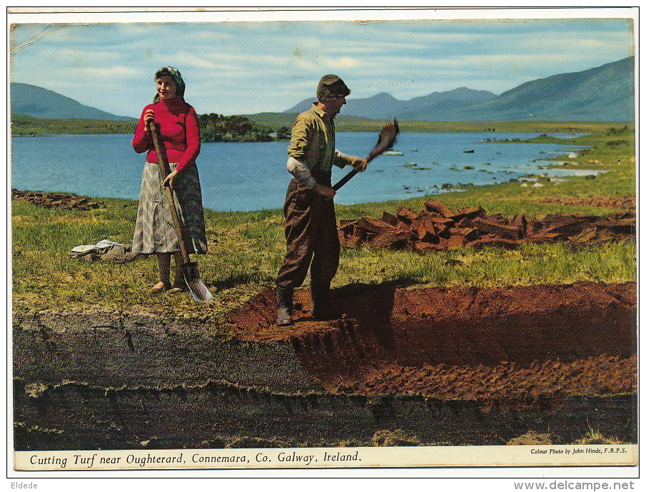 Cutting Turf Neat Oughterard Connemara Galway Ireland Tourbe Chauffage  Used 1963 Eire - Galway