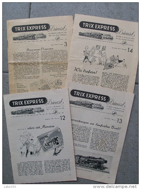 CATALOGO/RIVISTA  TRIX EXPRESS 1953/1858/1959 - Allemagne