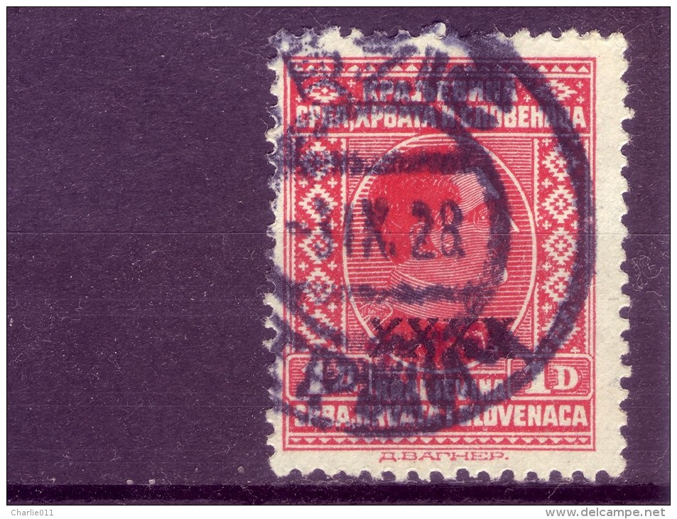 KING ALEXANDER-1 D-OVERPRINT XXXX-POSTMARK-TRŽIC-SHS-SLOVENIA-YUGOSLAVIA-1926 - Gebraucht