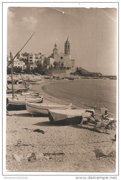 Espagne - Espana -calaluna - Barcelona - Sitges Playa De Pescadores Y La Punta - Barcelona