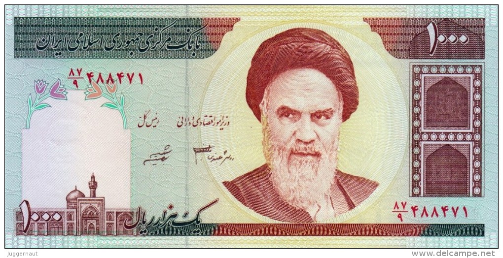 Iran 1000 Rials Banknote 1992 Pick No.143 UNC - Irán