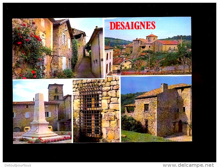 DESAIGNES Ardèche 07 : Multivues Aspects De La Ville  1992 - Autres & Non Classés