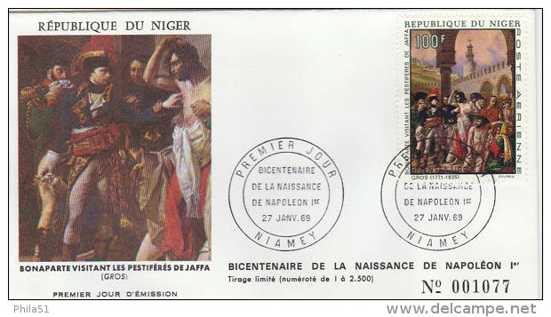 Niger FDC Bicentenaire De La Naissance De Napoléon 1969 - Napoleon