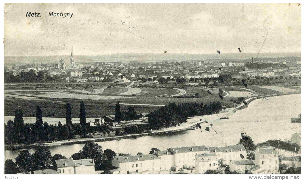 MONTIGNY LES METZ - MOSELLE  (57) - PEU COURANTE CPA DE 1906. - Metz Campagne