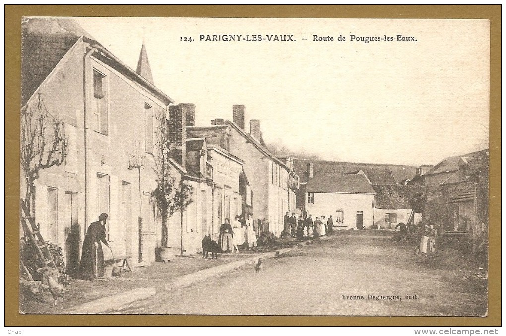 124 - PARIGNY LES VAUX. - Route De Pougues Les Eaux - Autres & Non Classés