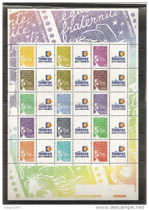 France  2004  Feuillet 10 Timbres F3688B - Logo  Tpp  -  Marianne 14 Juillet  -  ( Gomme Brillante ) - Sonstige & Ohne Zuordnung