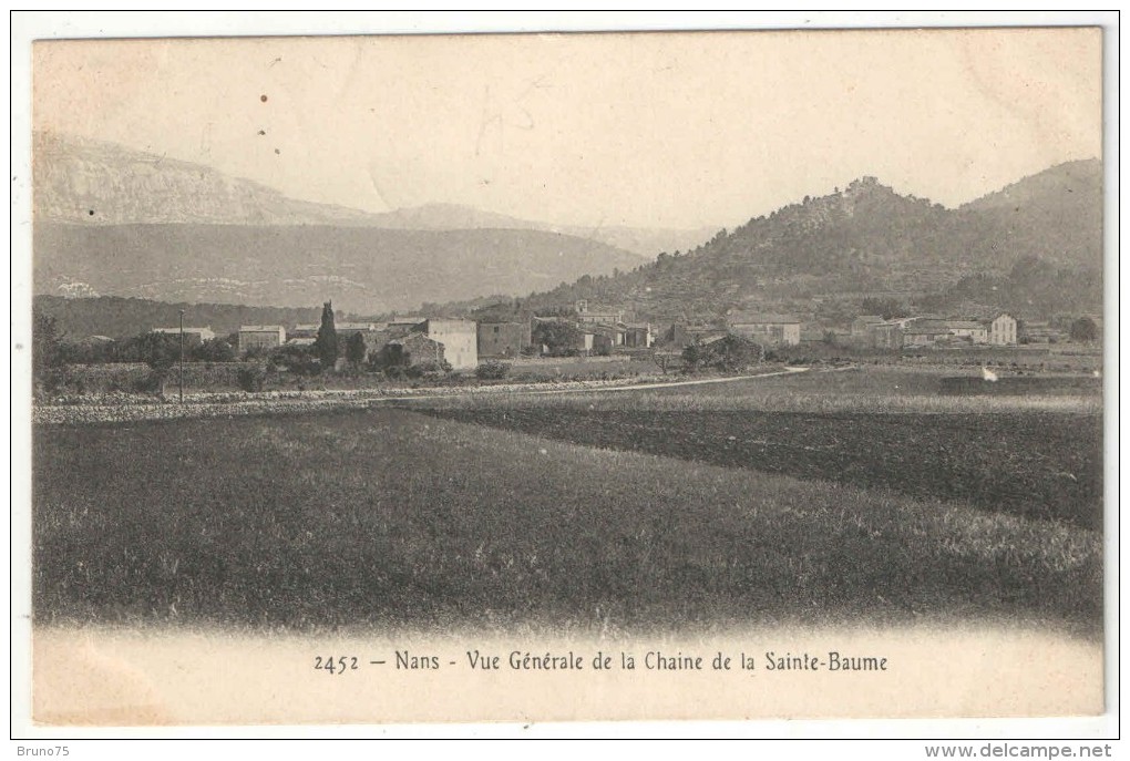 83 - NANS - Vue Générale De La Chaîne De La Sainte-Baume - 2452 - 1908 - Nans-les-Pins