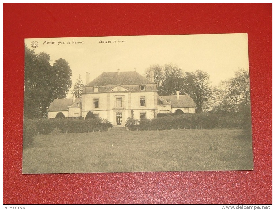 METTET  -  Château  De Scry    -  (2 Scans) - Mettet