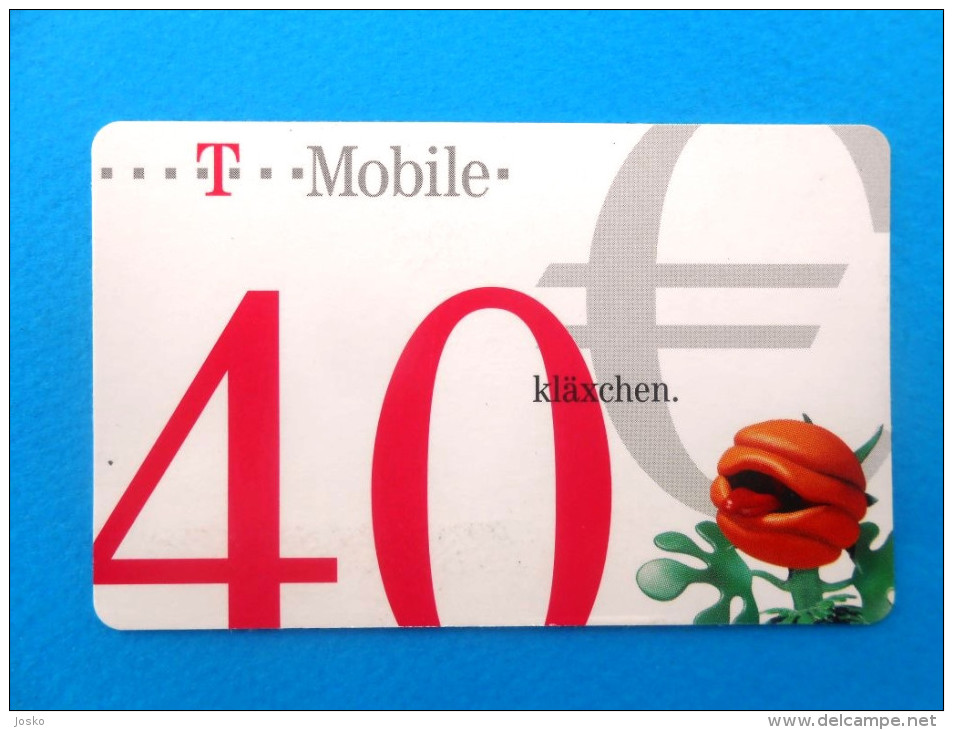 T-Mobile 40  ( Austria Prepaid Card ) GSM Remote Prepayee Carte * Osterreich - Austria