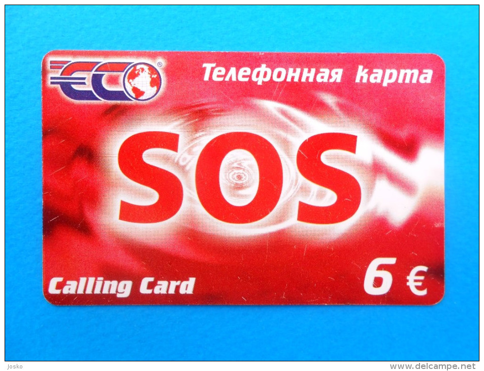 SOS ECO Calling Card 6.- ( Germany Prepaid Card ) GSM Remote Prepayee Carte * Deutschland - GSM, Voorafbetaald & Herlaadbare Kaarten