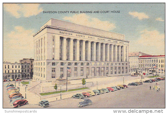 Davidson County Public Building And Court House Nashville Tennessee - Nashville