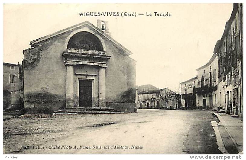 Depts Divers - Gard  - Ref T536 - Aigues Vives - Le Temple - Temples - Carte Bon Etat - - Aigues-Vives