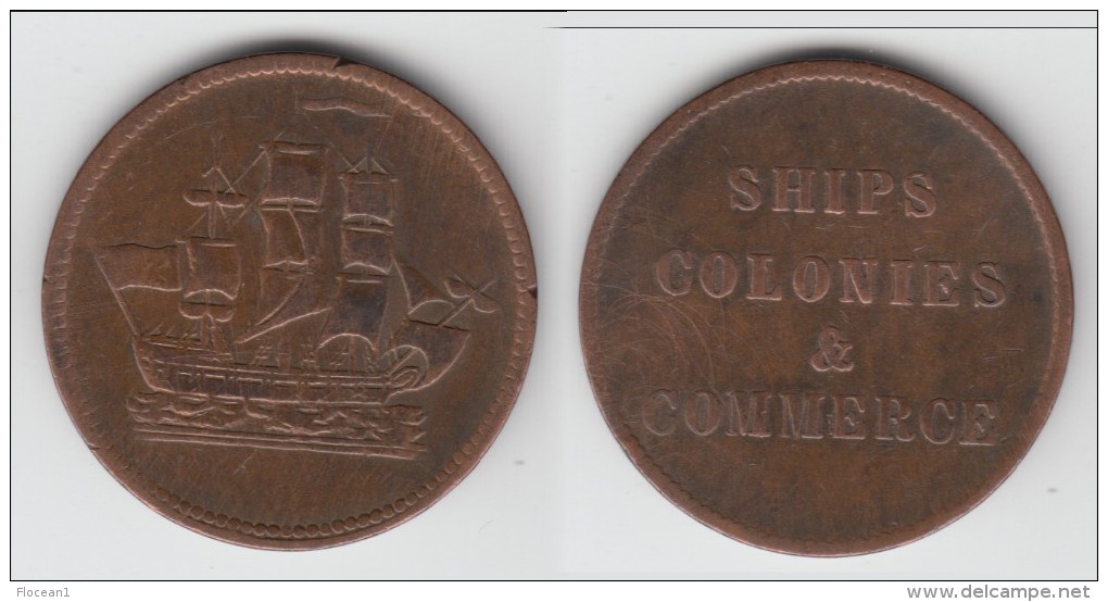 **** CANADA - PRINCE EDWARD ISLAND - SHIPS COLONIES & COMMERCE - TOKEN **** EN ACHAT IMMEDIAT !!! - Canada