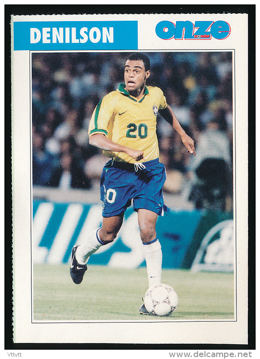 Sport, Football (1997) : DENILSON (Brésil), Sao Paulo FC (recto-verso) - Calcio