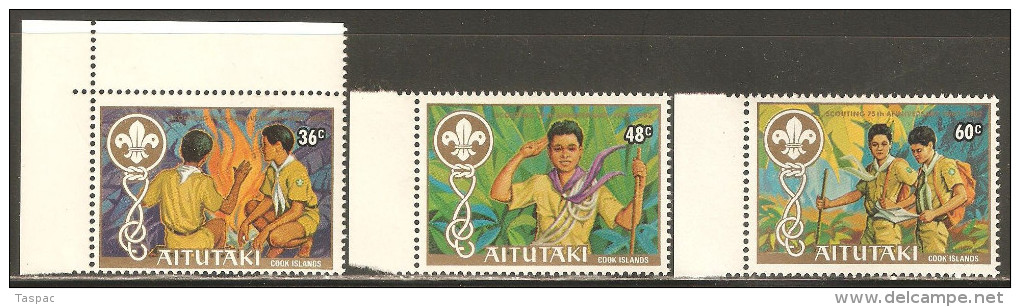 Aitutaki 1983 Mi# 460-462 ** MNH - Scouting Year - Aitutaki