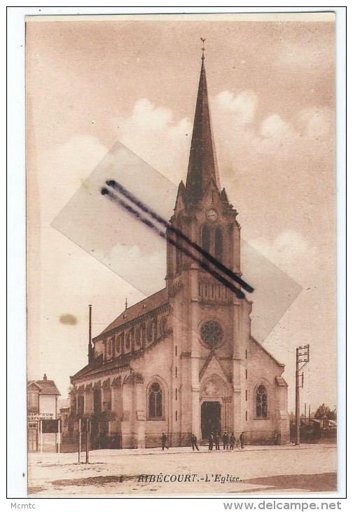 CPA - Ribécourt - L'Eglise - Ribecourt Dreslincourt