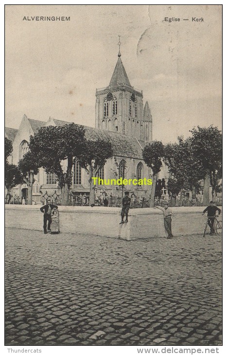 CPA  ALVERINGHEM EGLISE KERK - Alveringem