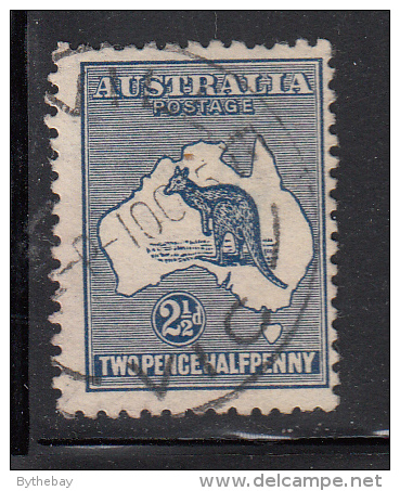 Australia Used Scott #4 2 1/2p Kangaroo And Map - Oblitérés