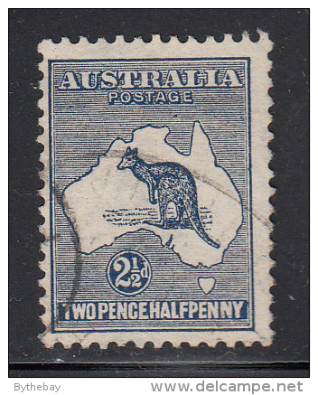 Australia Used Scott #46 2 1/2p Kangaroo And Map - Oblitérés