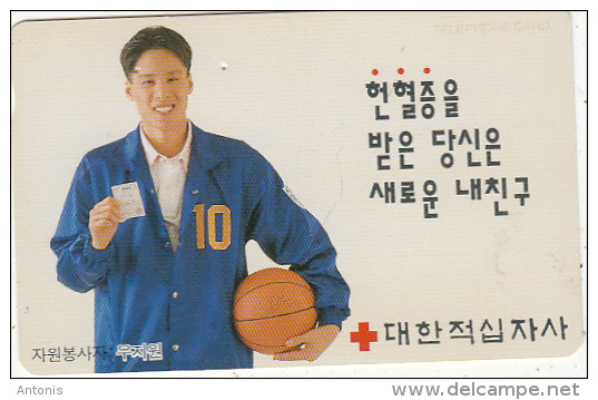 SOUTH KOREA - Basketball, Korea Telecom Telecard(W2000), Used - Corée Du Sud