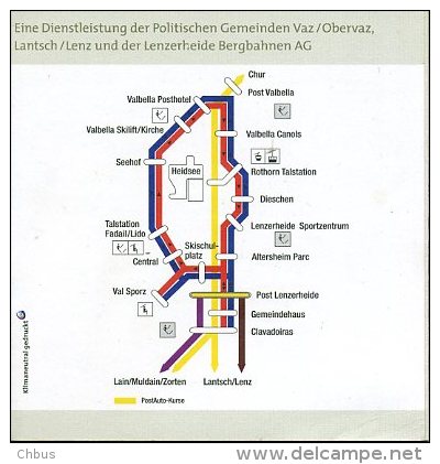 Fahrplan Sportbus Lenzerheide Postauto Car Postal - Europe