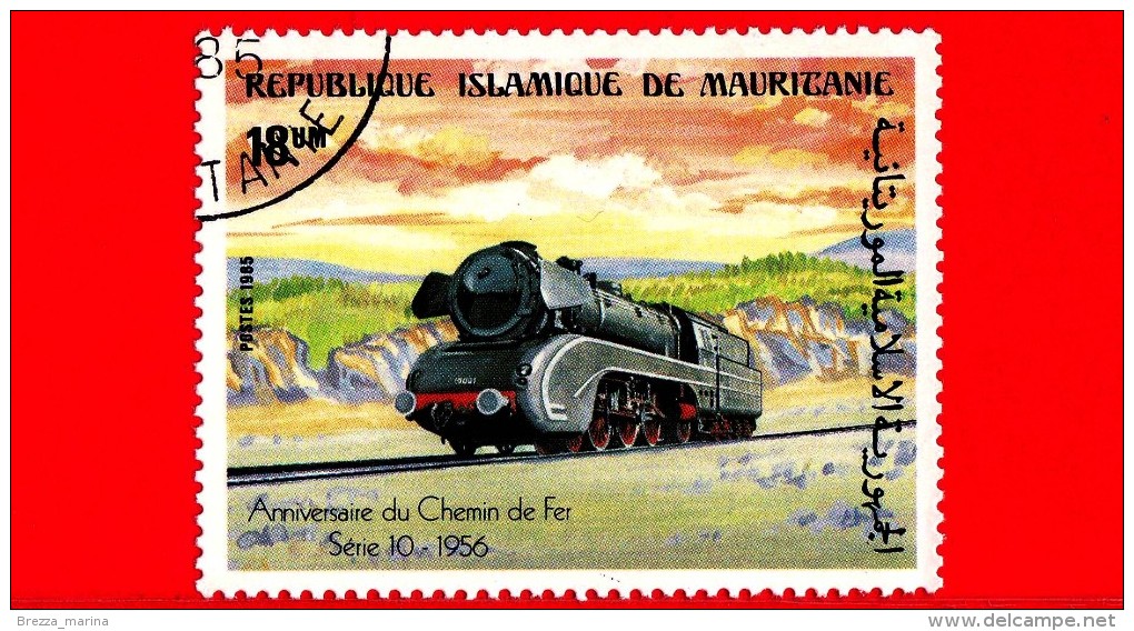 MAURITANIA - Nuovo Obl. - 1985 - Treno - 150 Anni Della Ferrovia - Locomotiva - Eries 10, 1956 - 18 - Mauritania (1960-...)