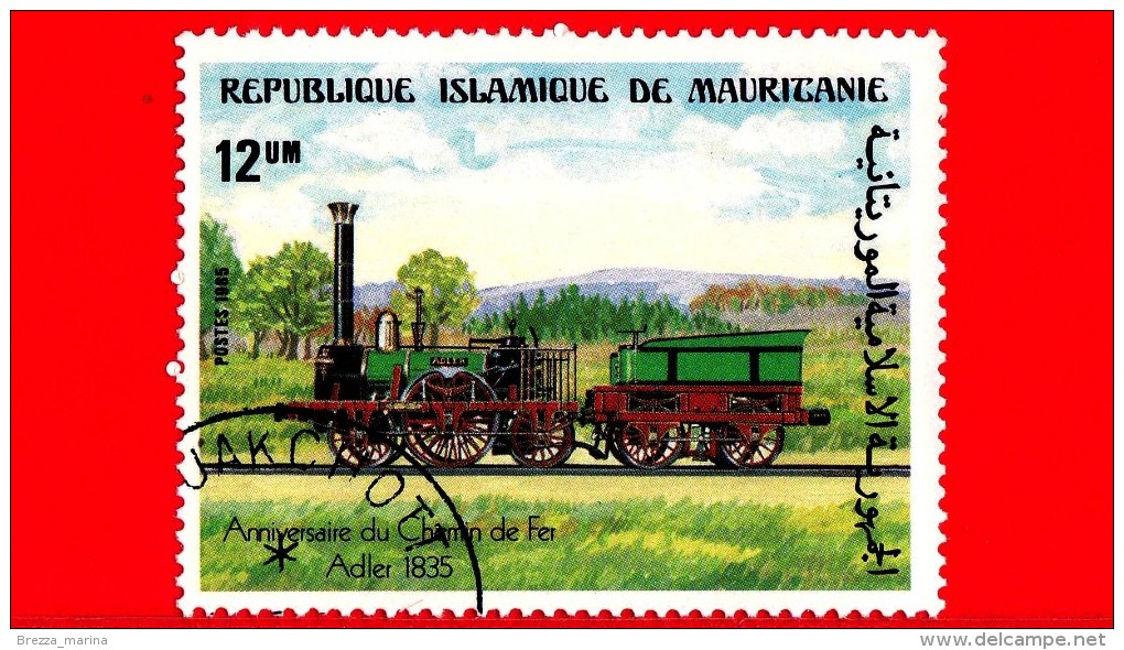 MAURITANIA - Nuovo Obl. - 1985 - Treno - 150 Anni Della Ferrovia - Locomotiva - German Railways, 1835 - 12 - Mauritania (1960-...)