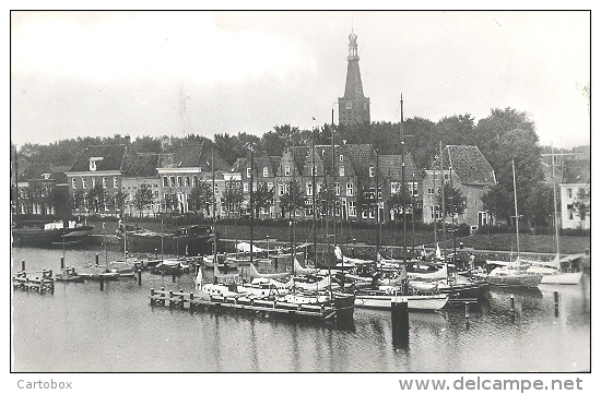 Medemblik, Jachthaven (glansfotokaart) - Medemblik