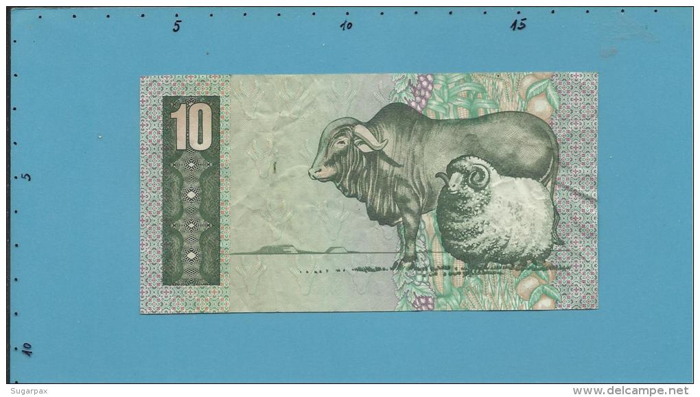 South Africa - 10 RAND - ( 1990 - 93 ) - Pick 120.e - Sign. 7 - Watermark: Jan Van Riebeek - 2 Scans - South Africa