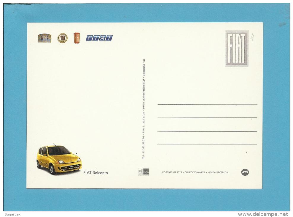 FIAT 600  - Seicento - PUBLICIDADE - Advertising - Portugal - 2 SCANS - Publicité