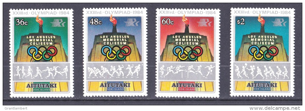 Aitutaki 1984 XXIII Olympic Games Los Angeles Set Of 4 MNH - Aitutaki