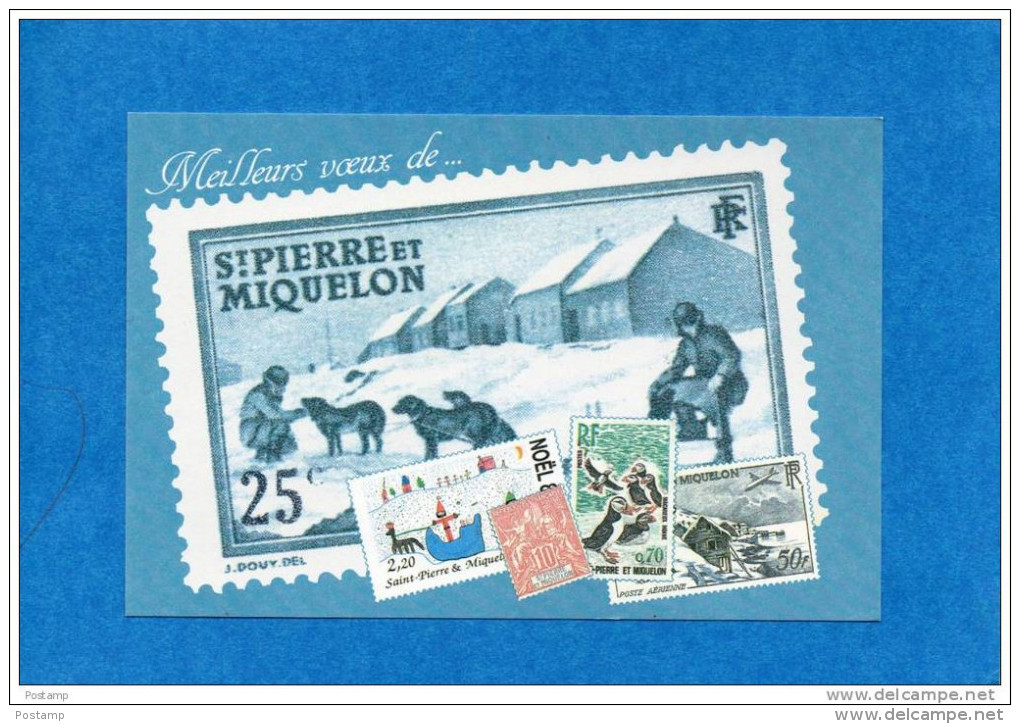 Carte Illustrée  -entier Postal 2,30 De Gaulle -cad 1990 St Pierre - Interi Postali