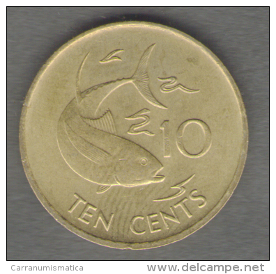 SEYCHELLES 10 CENTS 1982 - Seychellen