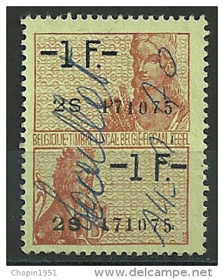 BELGIQUE : FISCAL  -  1F/1F - Sellos