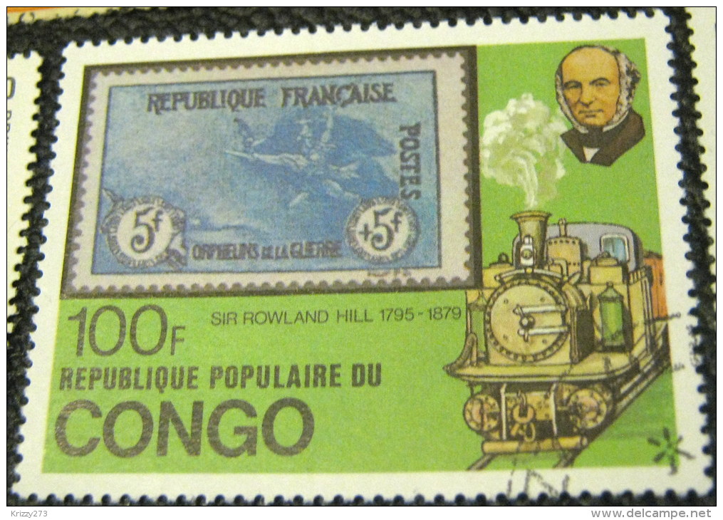 Congo Republic 1979 The 100th Anniversary Of The Death Of Sir Rowland Hill 100f - Used - Oblitérés