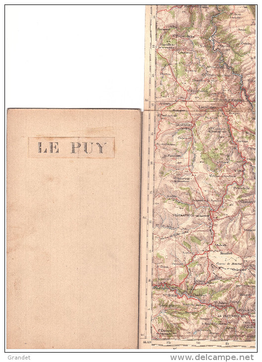 CARTE - TOPOGRAPHIQUE - MONTELIMAR - CHATEAUNEUF DE RANDON - LE PUY - YSSINGEAUX - TOURNON - ROMANS  -VALENCE. - Cartes Topographiques