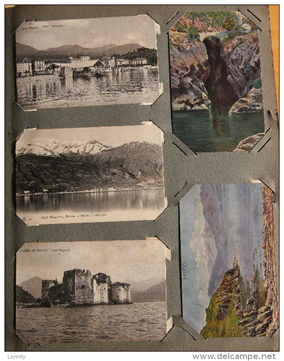 album ancien de 452 cartes postales CPA et photo Italie principalement , une dizaine de carte Monaco et France