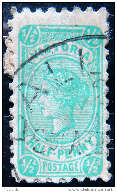 VICTORIA 1901 1/2d Queen Victoria USED Scott193 CV$1.30 - Used Stamps